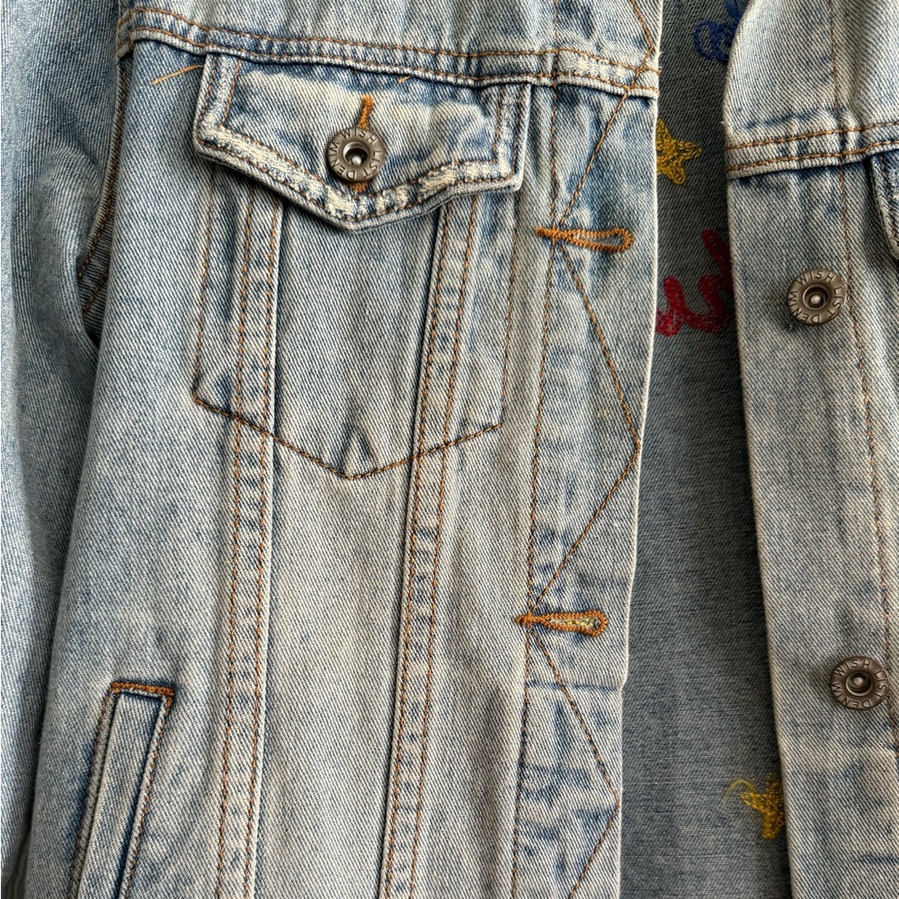 CUSTOM Jean Jacket Nashville Embroidered - Picture 5 of 5